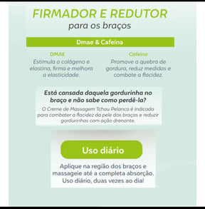 Creme Firmador Para os Braços Crioterápico-TIRA PELANCAS!