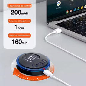 Kit Mini Massageador Elétrico Portátil Cervical