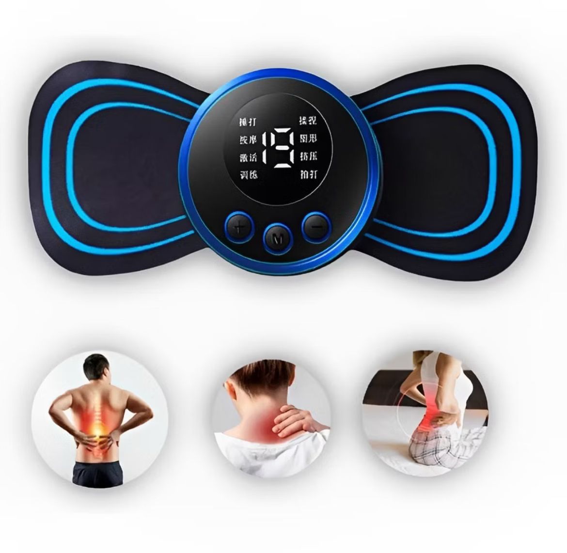 Kit Mini Massageador Elétrico Portátil Cervical