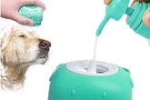 Esponja De Silicone Para Banho Com Dispenser Shampoo Sabonete